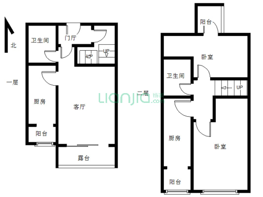 首邑溪谷 2室1厅 南 北