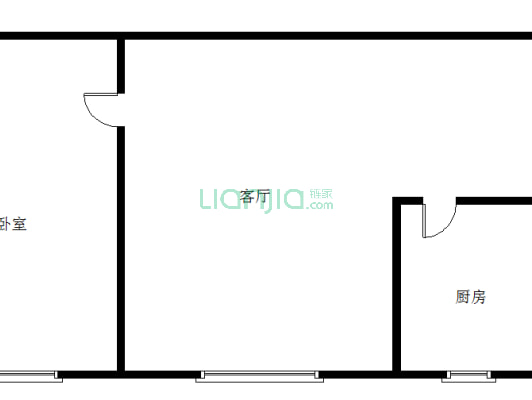 鸿盛凯旋门 1室1厅 西南-户型图