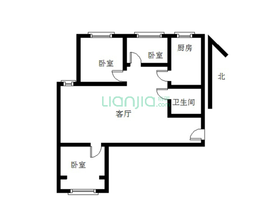 华阳路上电梯楼，联合一号院值得拥有的好房子-户型图