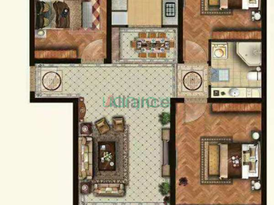 精装 未入住 中间楼层 全民社区-户型图