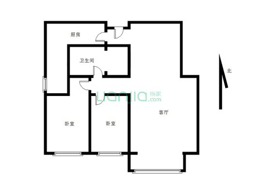 君临天下御景园 3室2厅 南-户型图