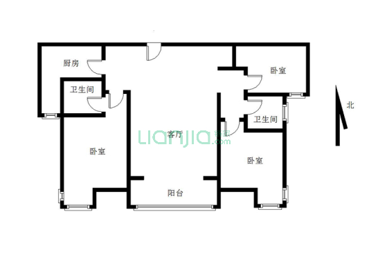 高品质生活需高品质的房屋，金品时代值得拥有，本满二-户型图