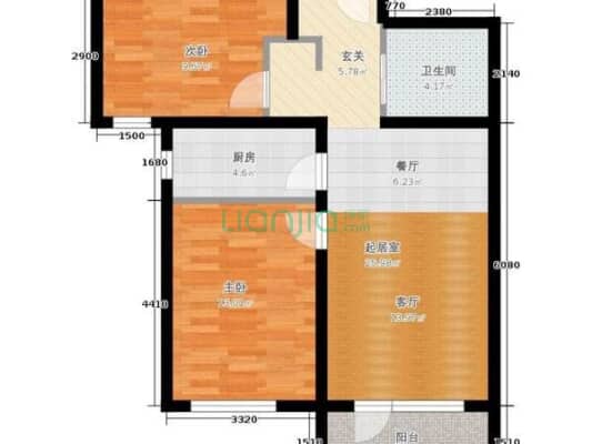 K2狮子城南区 4室2厅 南-户型图