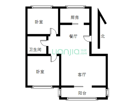房本满二税费低，精装修可拎包入住，小区安静交通便利-户型图