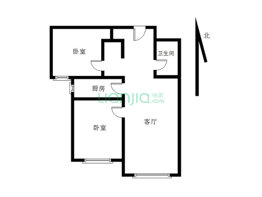房子没有尾款，房本满二年了。。-户型图