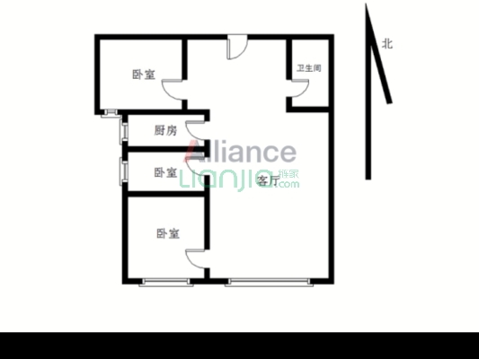 楼前劳动公园 视野采光好 房本已经满两年税费低-户型图