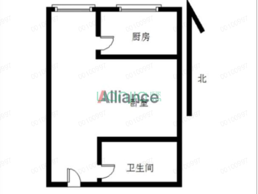 范阳主路南侧，房本满二，精装修，诚意出售-户型图