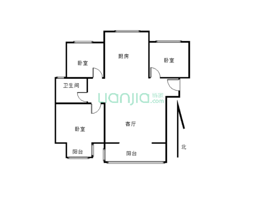 天伦湾园林景观楼栋，视野开阔，灵动装修-户型图