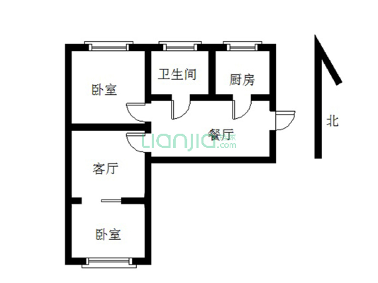 满五低税，自盖一个大房间，生活便利-户型图