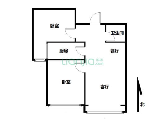 楼层好 视野宽阔 采光充足 ，交通便利-户型图