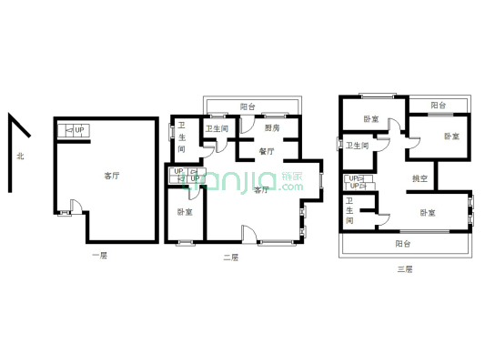 香邑溪谷原墅 下叠带大院子带车库 带地下-户型图