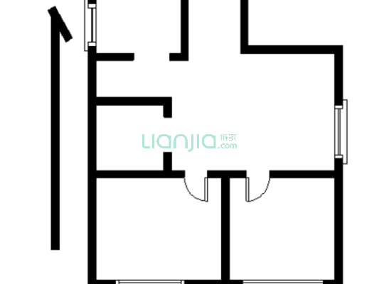简单装修，户型方正，满五不唯一，客厅卧室宽敞明亮-户型图