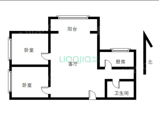 采光好自住优选 拎包入住精装房英伦自然园林人车分流-户型图