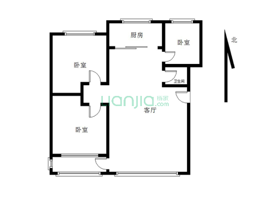 中铁十八局家属院，公摊低，物业好-户型图
