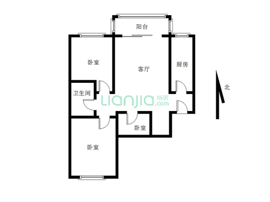 业主诚售好房，精装南北向，房本满两年，随时签约-户型图