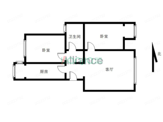 此房本满五年唯一，税费低，通风采光好，地段优越-户型图