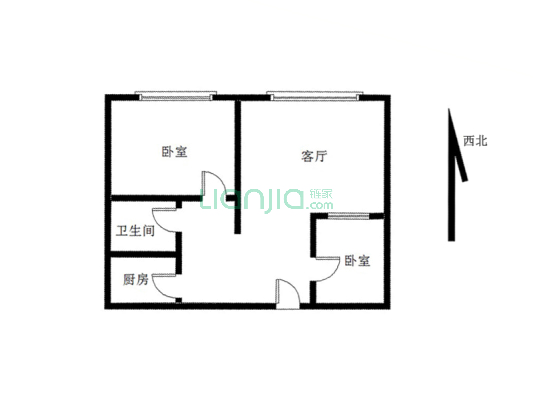 德信公园，政法街商圈，公寓格局，70年产权，办公-户型图