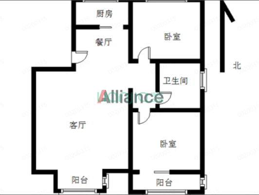 德信商圈 小区北门出门就是德信公园 交通生活都便利-户型图