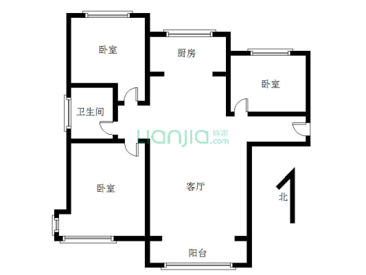 全明户型 高楼层 全天采光 诚意卖-户型图