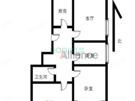 小区口碑好，配套全，交通方便，闹中取静-户型图