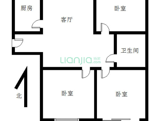 医院边上的房子，小区很安静！！！-户型图