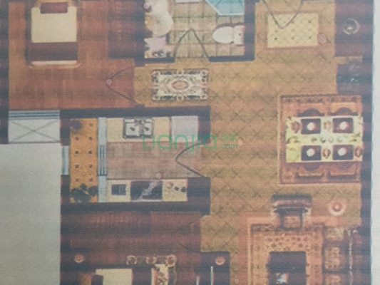 南北通透户型方正交通便利餐饮高铁上班方便-户型图