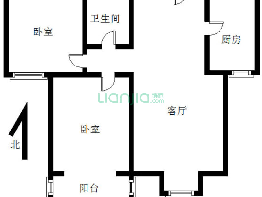 集中供暖，楼层好视野宽阔，采光充足，配套设施齐全-户型图