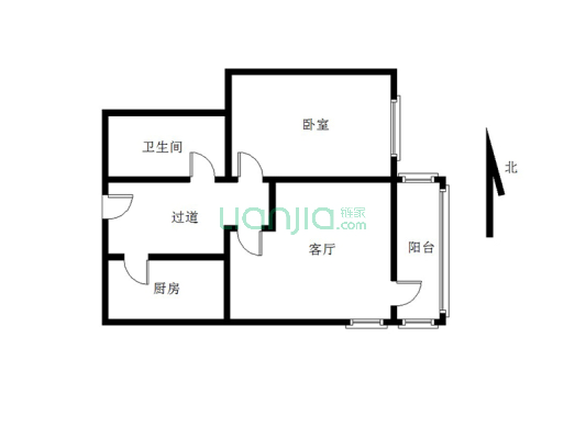 靠谱房子，范阳主路北侧，出行方便，能贷款！-户型图