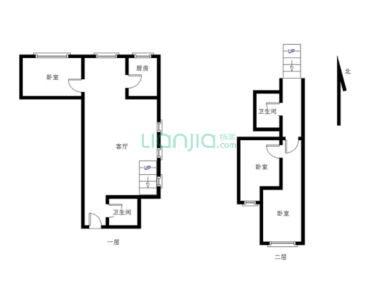 钻石广场三居，上跃，房本满二，集中供暖-户型图