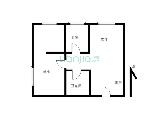 万达广场 二室户型 楼层好 采光好