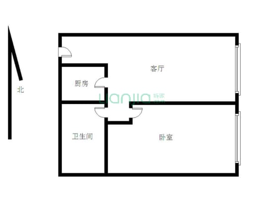 飞扬公寓 1室1厅 东