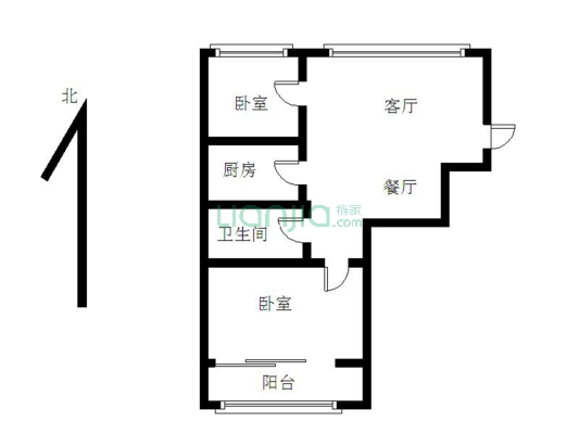 百年港湾两室大客厅位置好光线足