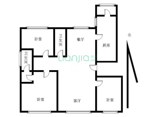 东港商务区  非填海房源   南北通厅户型