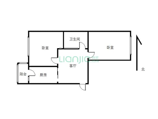 东方红小区两室拎包即住小区年限新格局没浪费面积