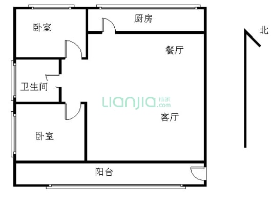 东方万汇尊邸 2室1厅 南