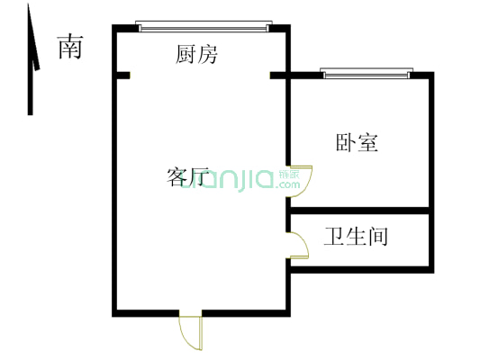 此房为长江边上朝南江景房，高楼层视野广阔户型方正