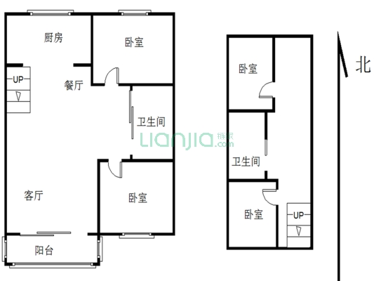 景祥佳园 2室1厅 南