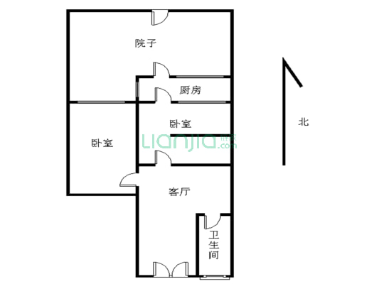 定淮门6号 3室1厅 南 北