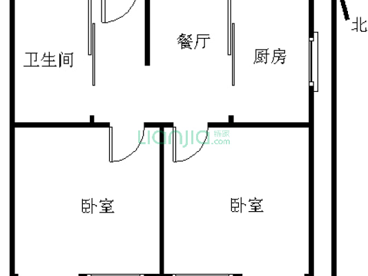 百家湖西花园伦敦城 2室1厅 南