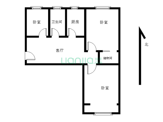 新河二村 3室1厅 南 北