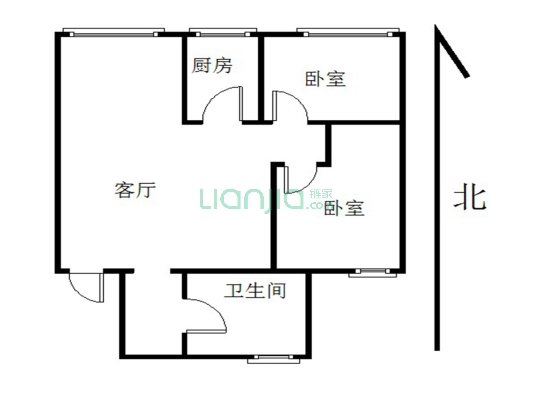 翠岭银河 2室1厅 南