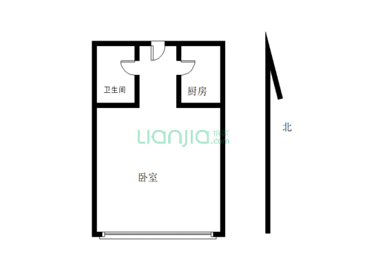 建宇大厦 1室1厅 西