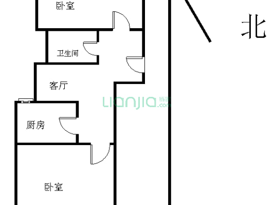 一枝园小区 2室1厅 南 北