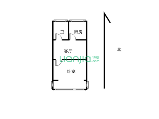 和会街 1室1厅 南