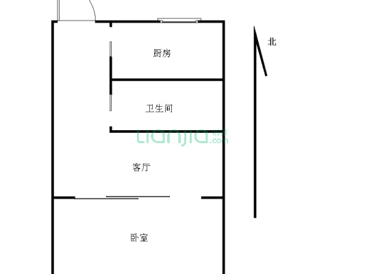 香格里拉菁英汇 1室1厅 南