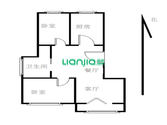 鸿意星城 2室2厅 南 北