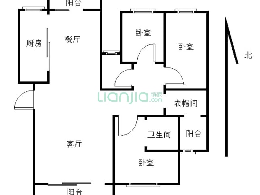 融侨观邸一期 3室2厅 南