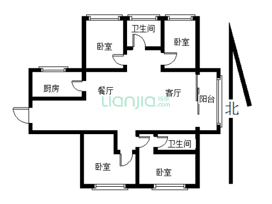 琥珀森林二期 4室2厅 南