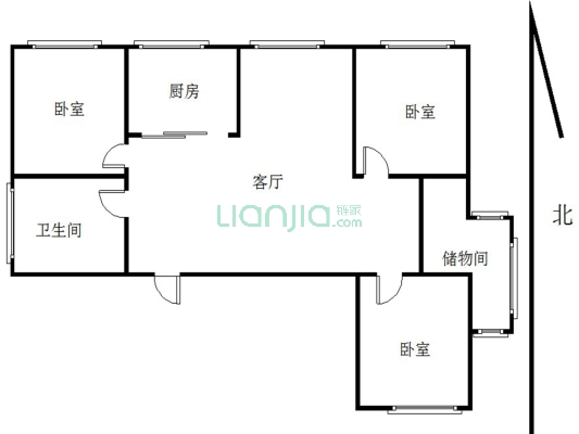 翠岭银河 3室1厅 南 北