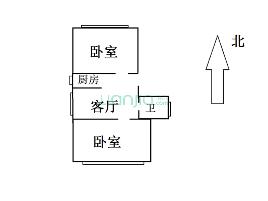 象房村 2室1厅 南